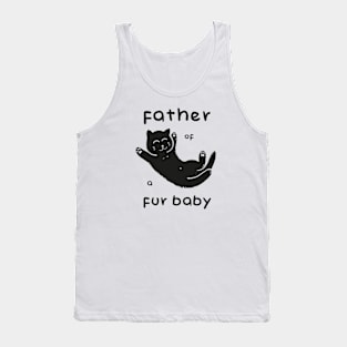 Father of a Fur Baby - Kitten Dark Print Tank Top